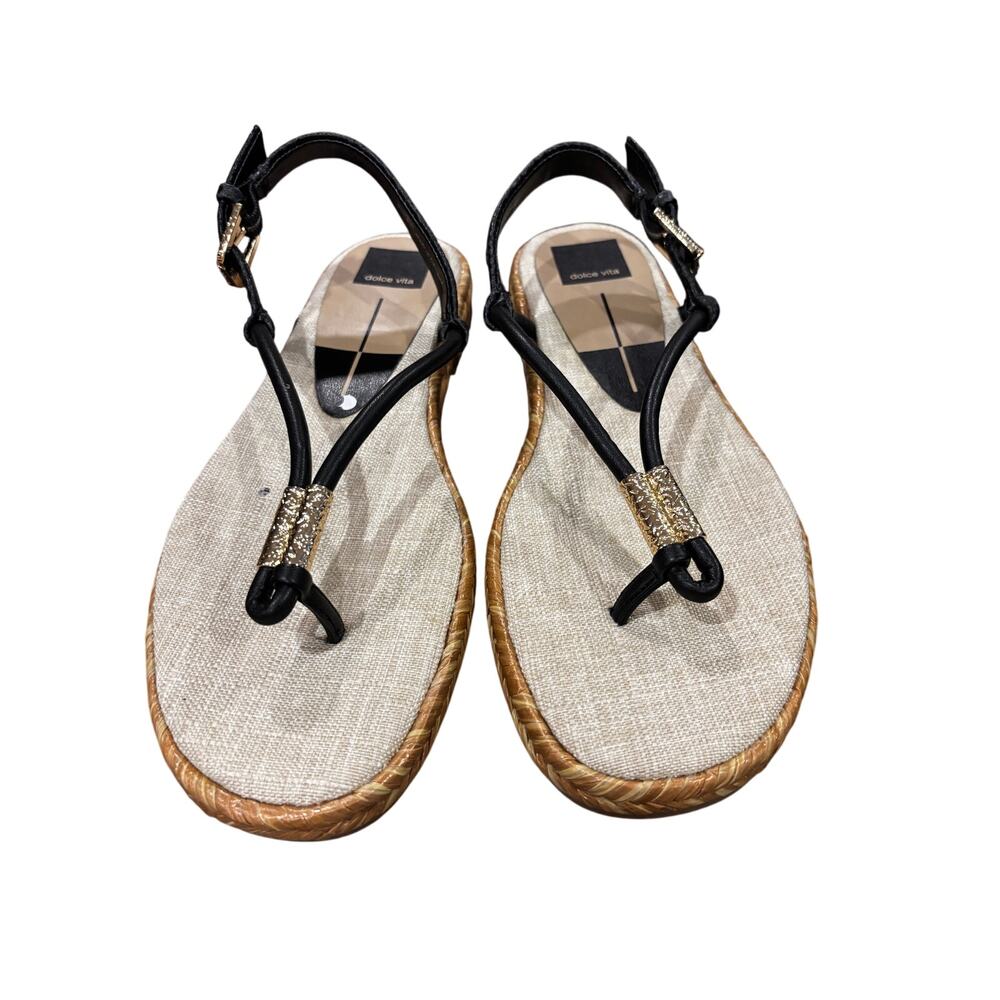 Dolce Vita NWOT Women's Meryl Slingback Sandal Size 8.5 Black Stella Casual Boho